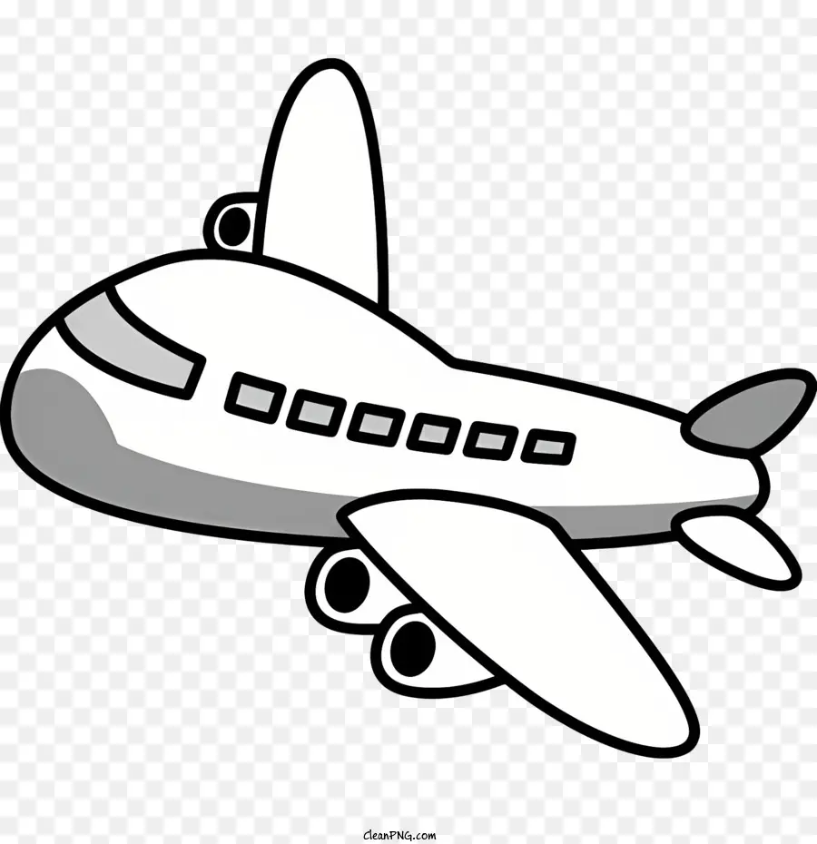 Avión，Avión De Dibujos Animados PNG