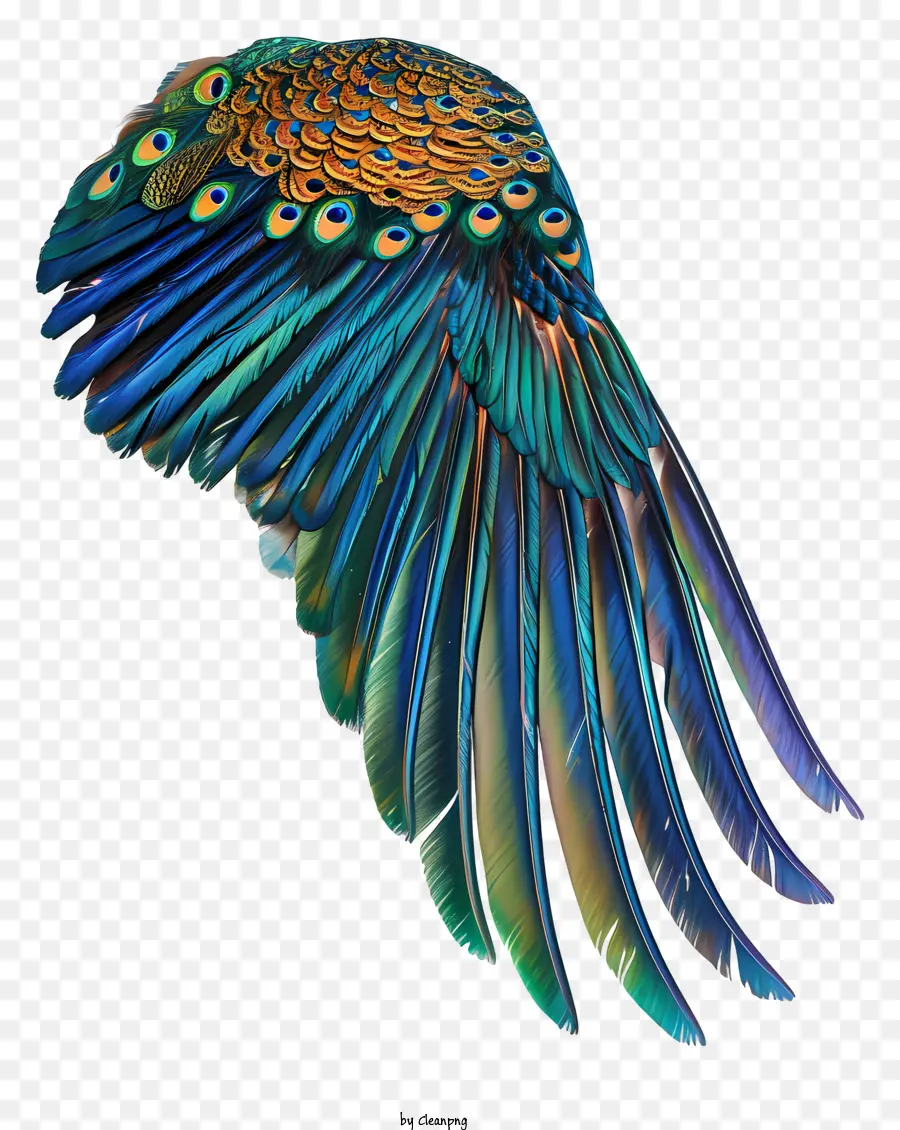 Ala De Pavo Real，Pluma De Pavo Real PNG