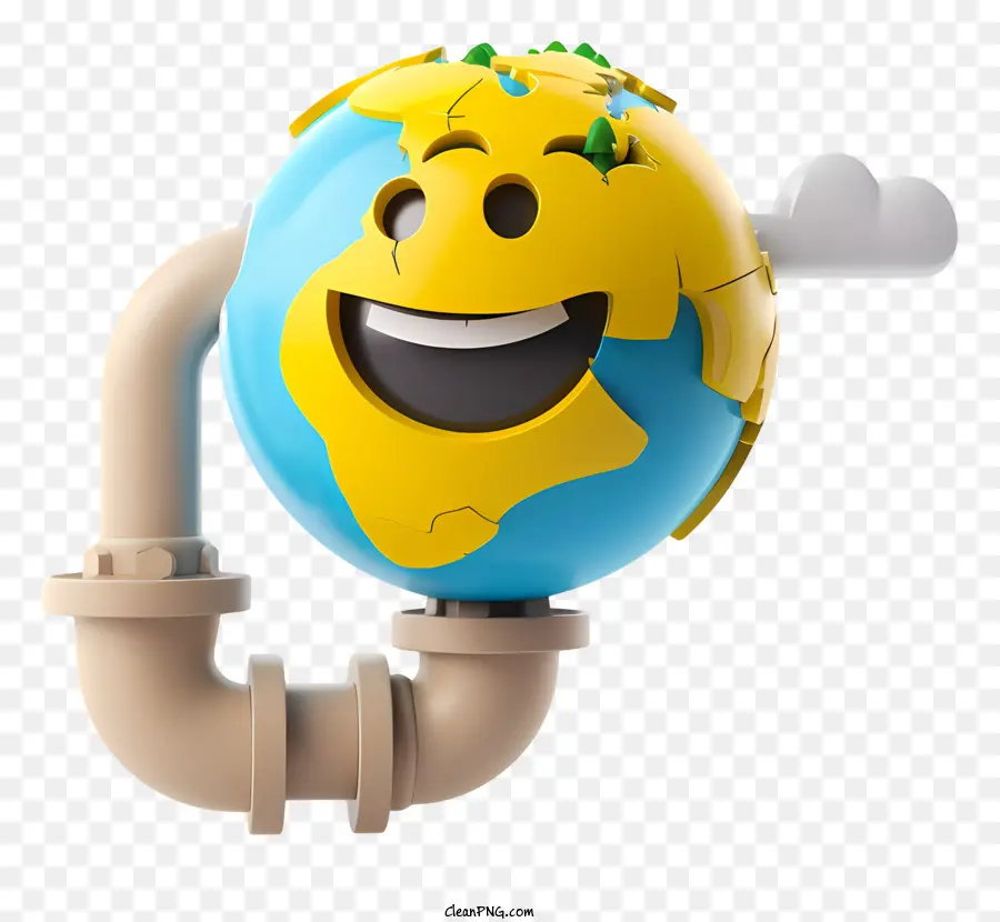 Día Del Mundo De La Plomería，Tierra Sonriente PNG