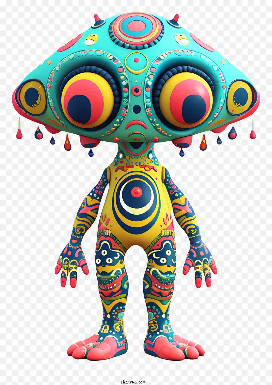 Alien Hominid，Alienígena Colorido PNG