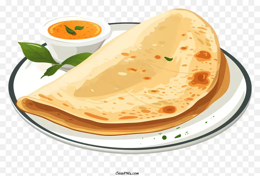 Dosa，Plato De Paratha PNG