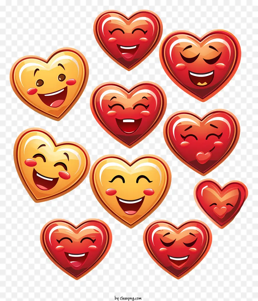 Día De Dar Corazones，Emojis De Corazon PNG