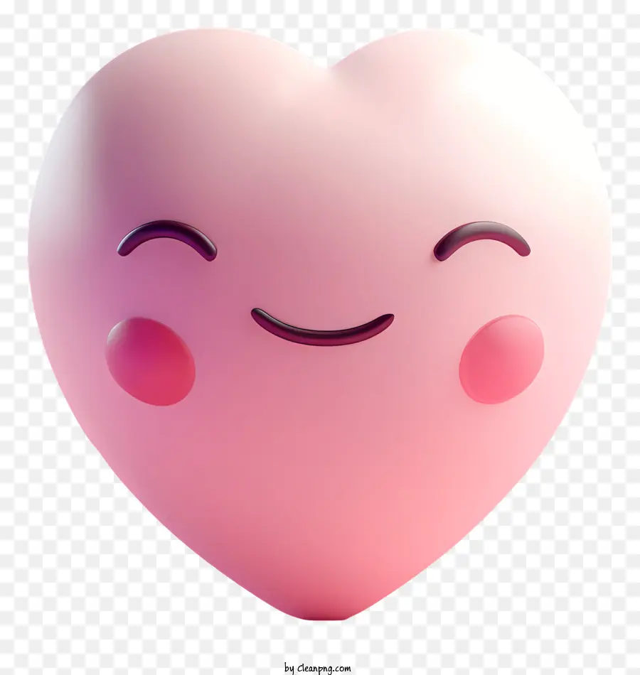 Corazón Emoji，Corazón Rosa PNG