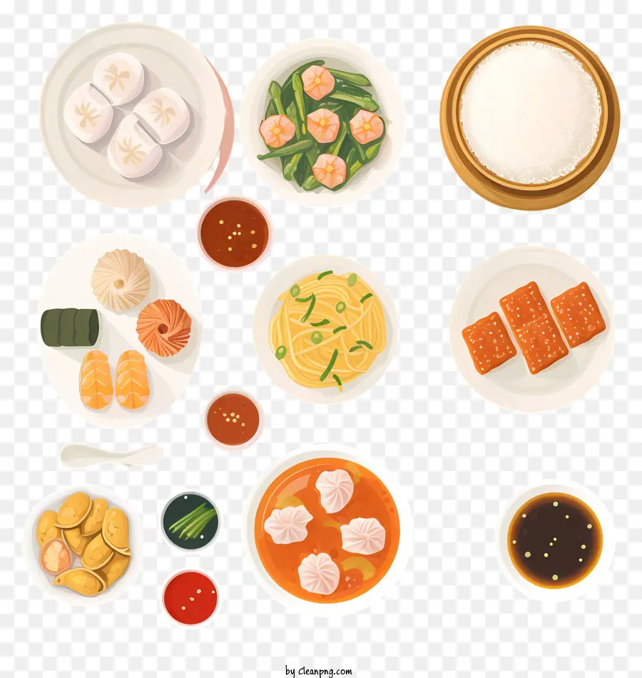 Comida China，Dim Sum PNG