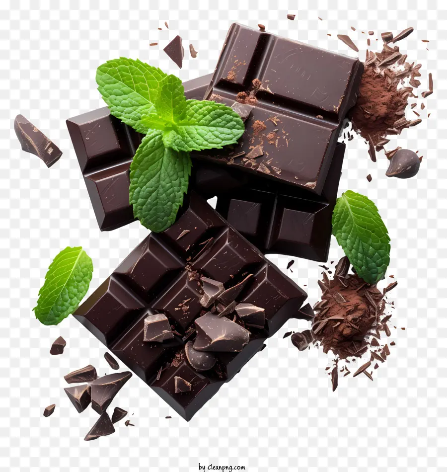 El Chocolate De Menta Día，Barras De Chocolate PNG