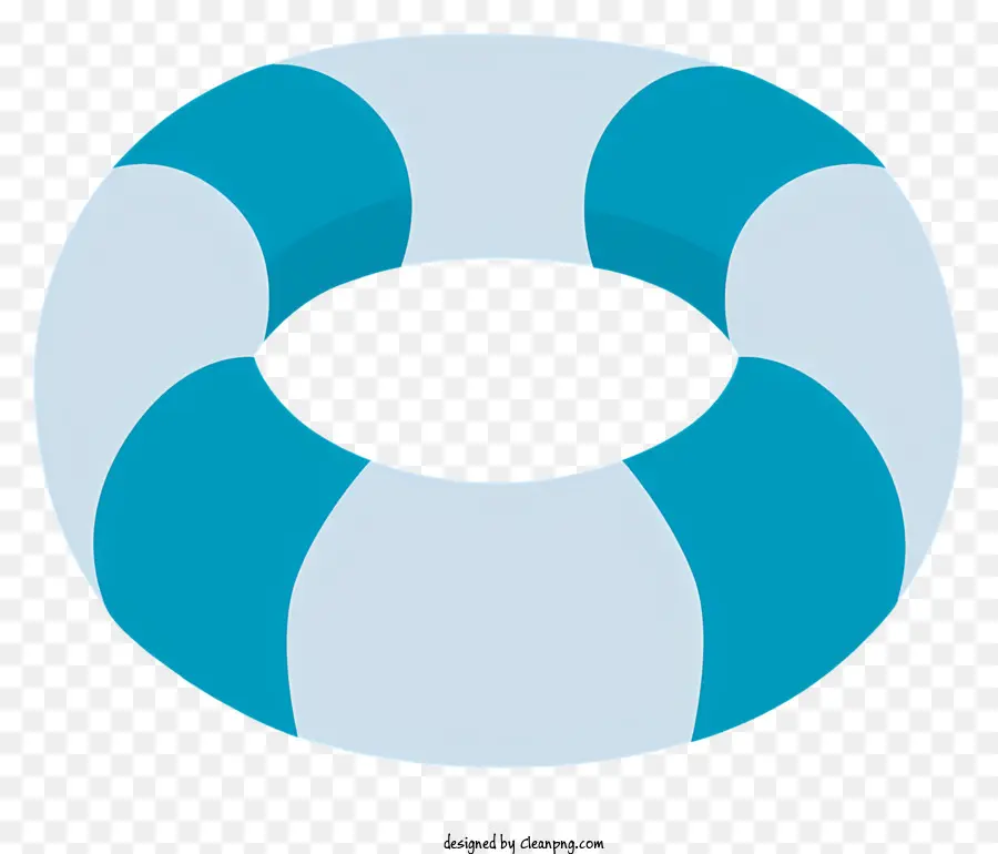 Anillo De Natación，Aro Salvavidas Azul Y Blanco PNG