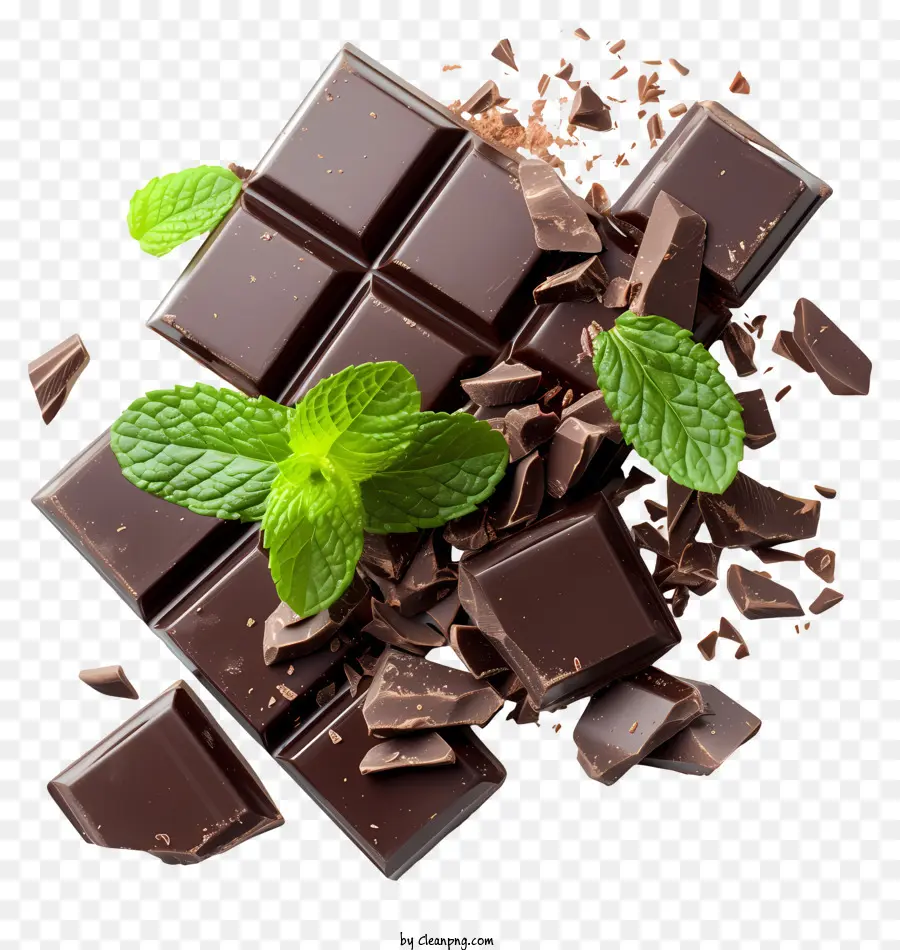 El Chocolate De Menta Día，Barras De Chocolate PNG