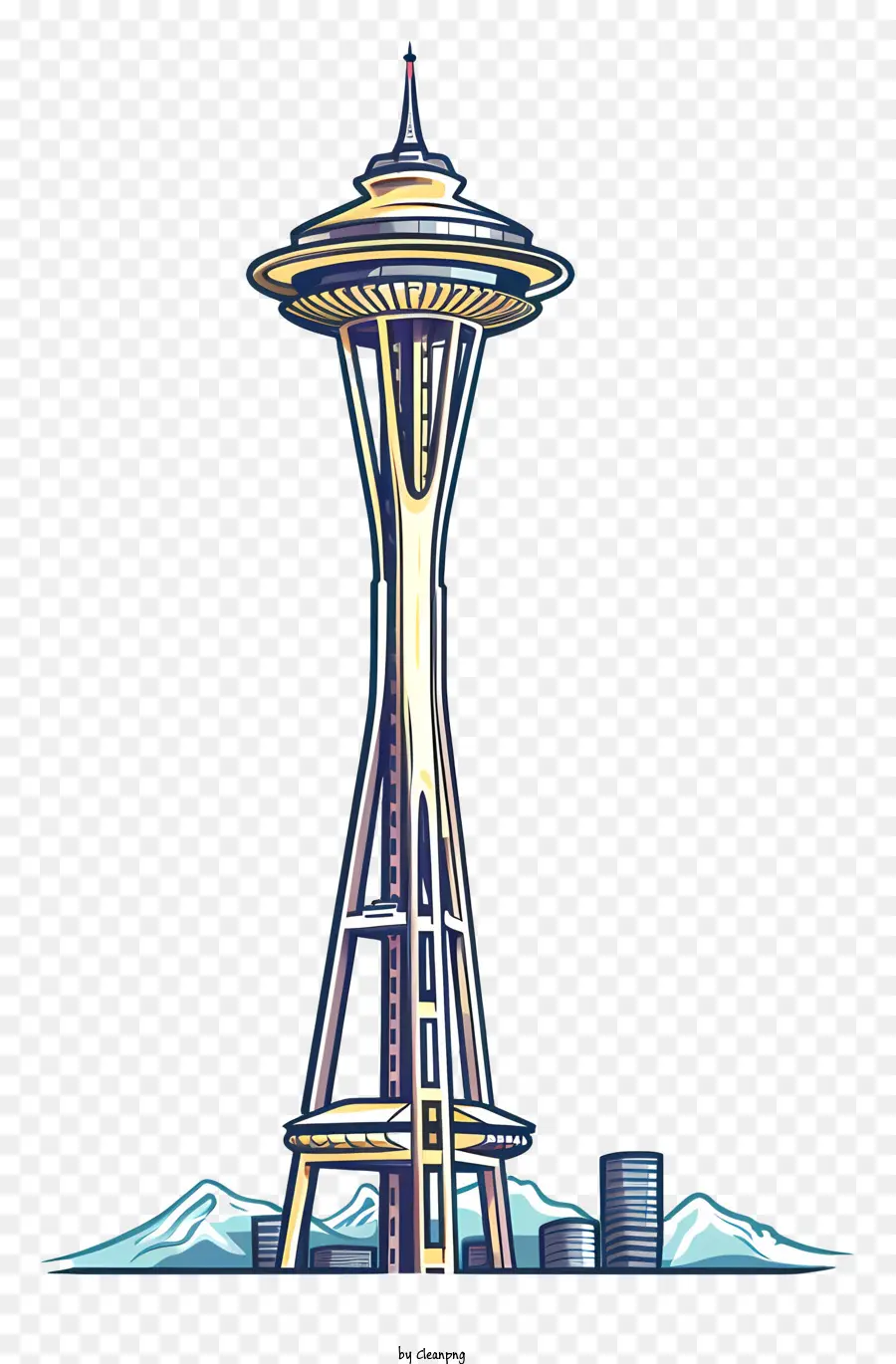 Space Needle，De La Torre PNG