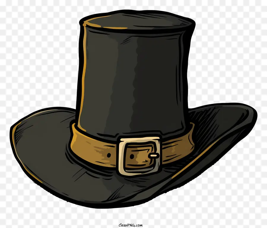 Sombrero De Peregrino，Sombrero Negro PNG