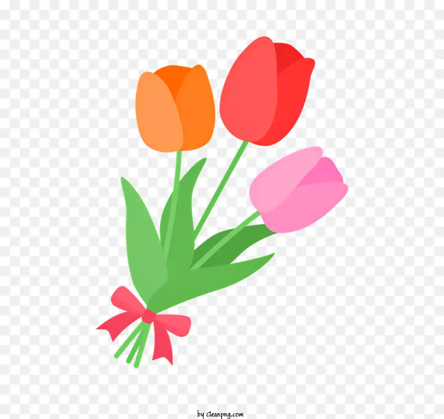 Tulip Bouquet，Los Tulipanes PNG