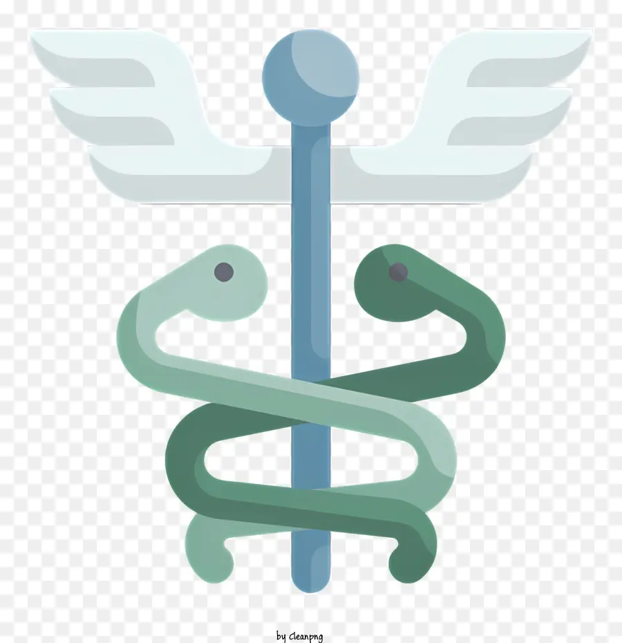 Icono De Caduceo，Símbolo De Serpiente Y Cruz PNG