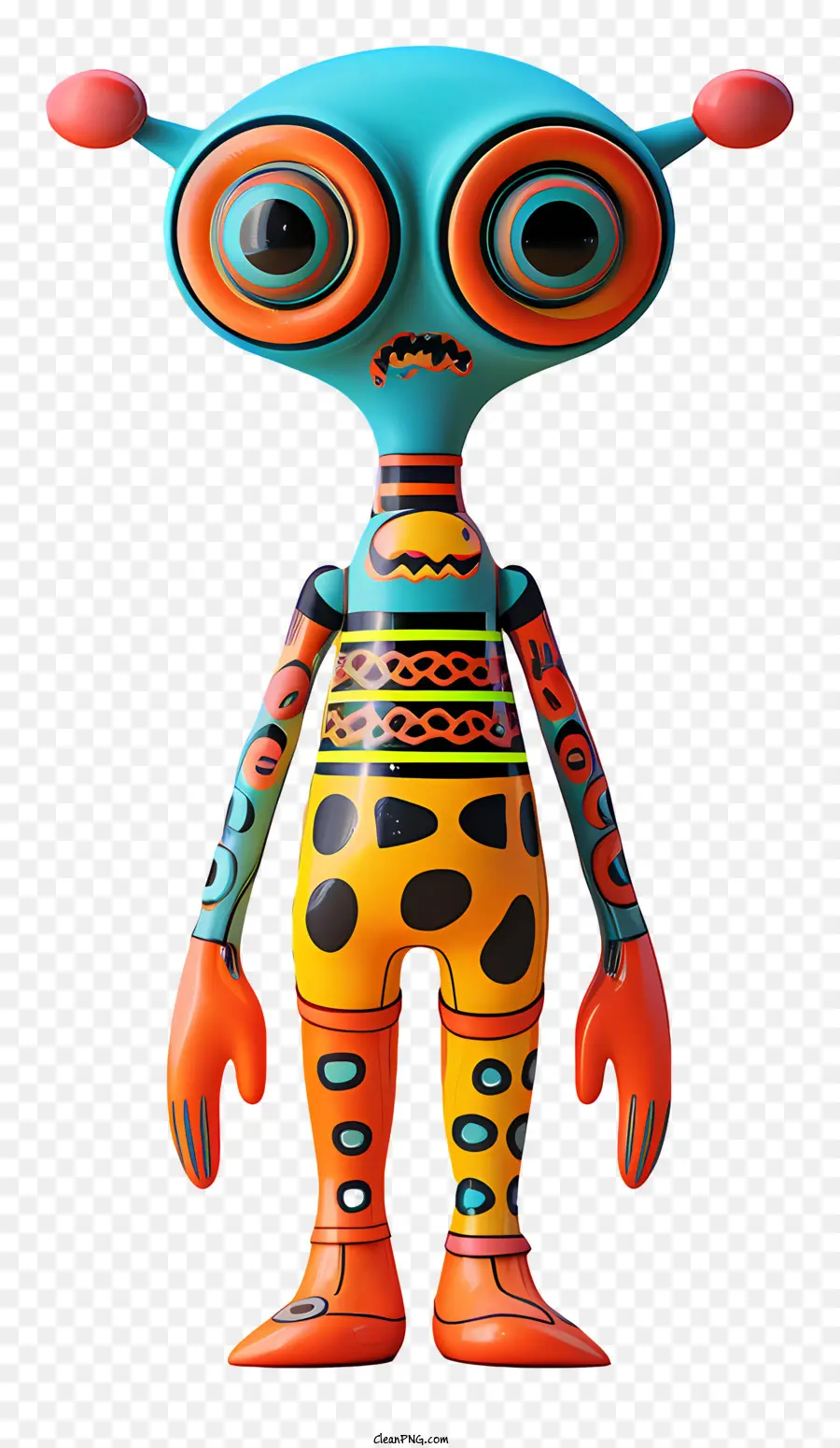 Alien Hominid，Robot Colorido PNG