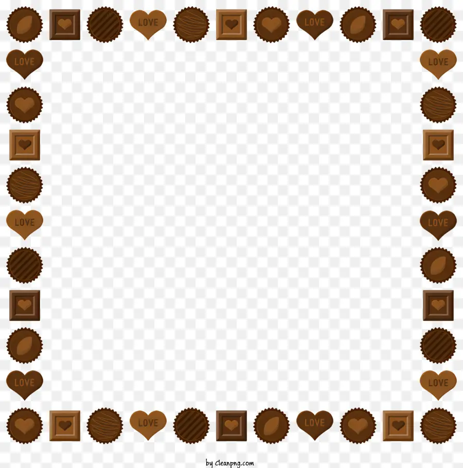 Chocolate Marco，Corazones De Chocolate PNG