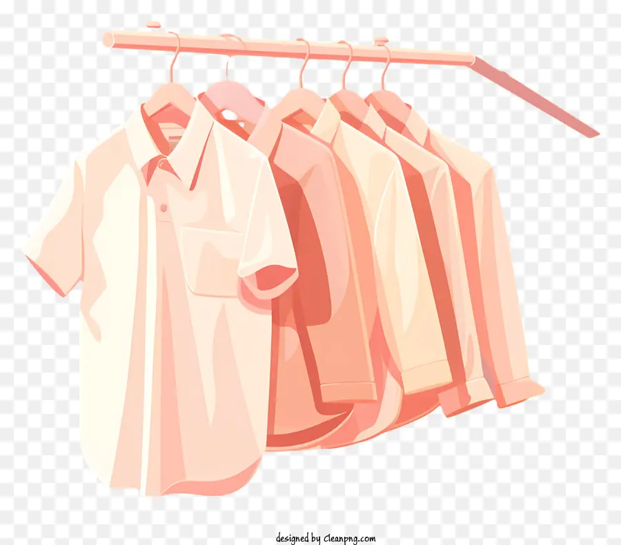 Camisas Colgadas En Estante，Percha De Ropa PNG