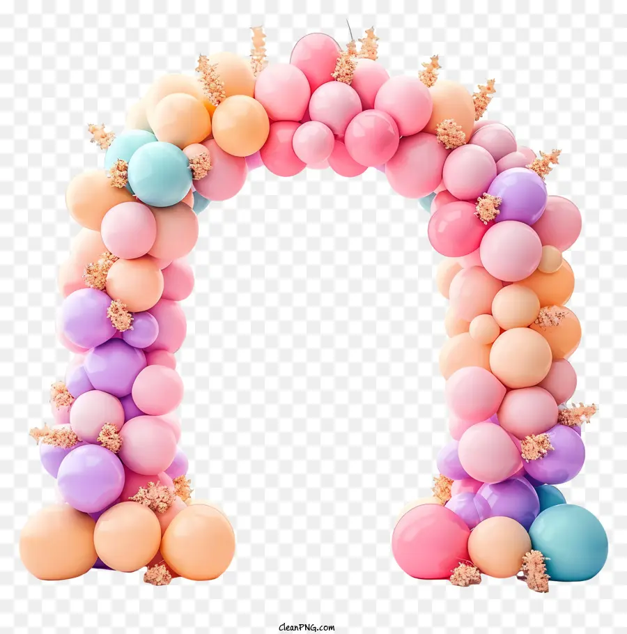 Ilustraciones Detalladas，Arco De Globos PNG