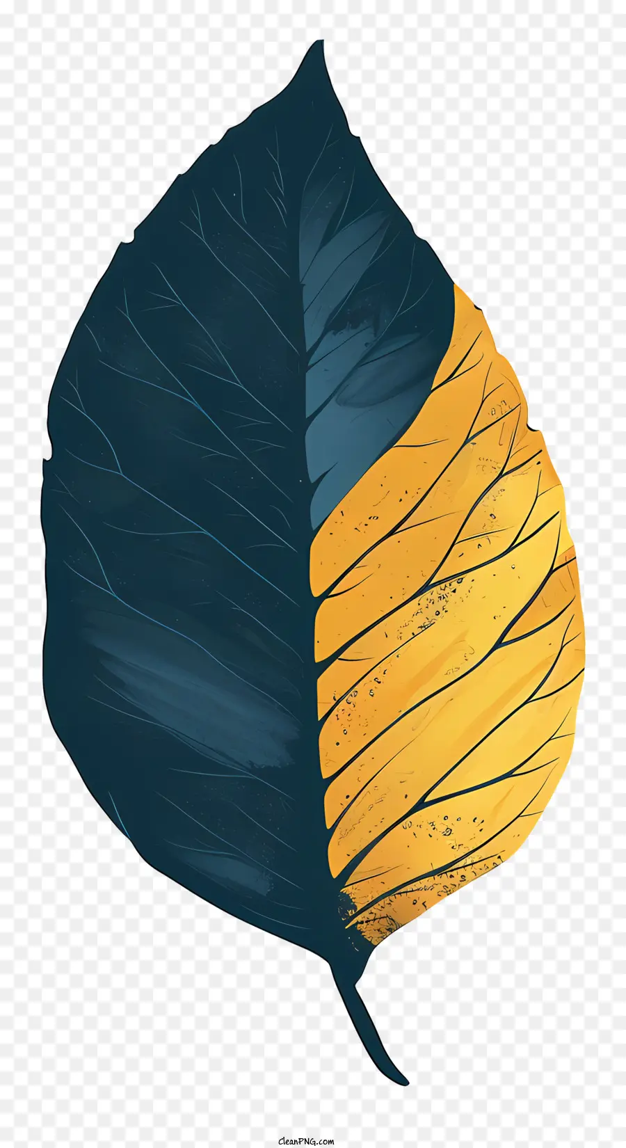 Hoja，Azul PNG