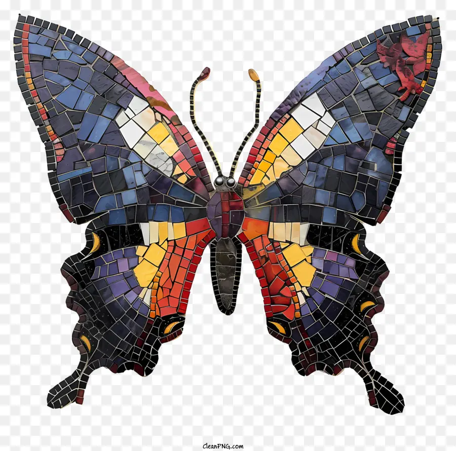 Aprenda Sobre El Día De Las Mariposas，Azulejos De Mosaico PNG