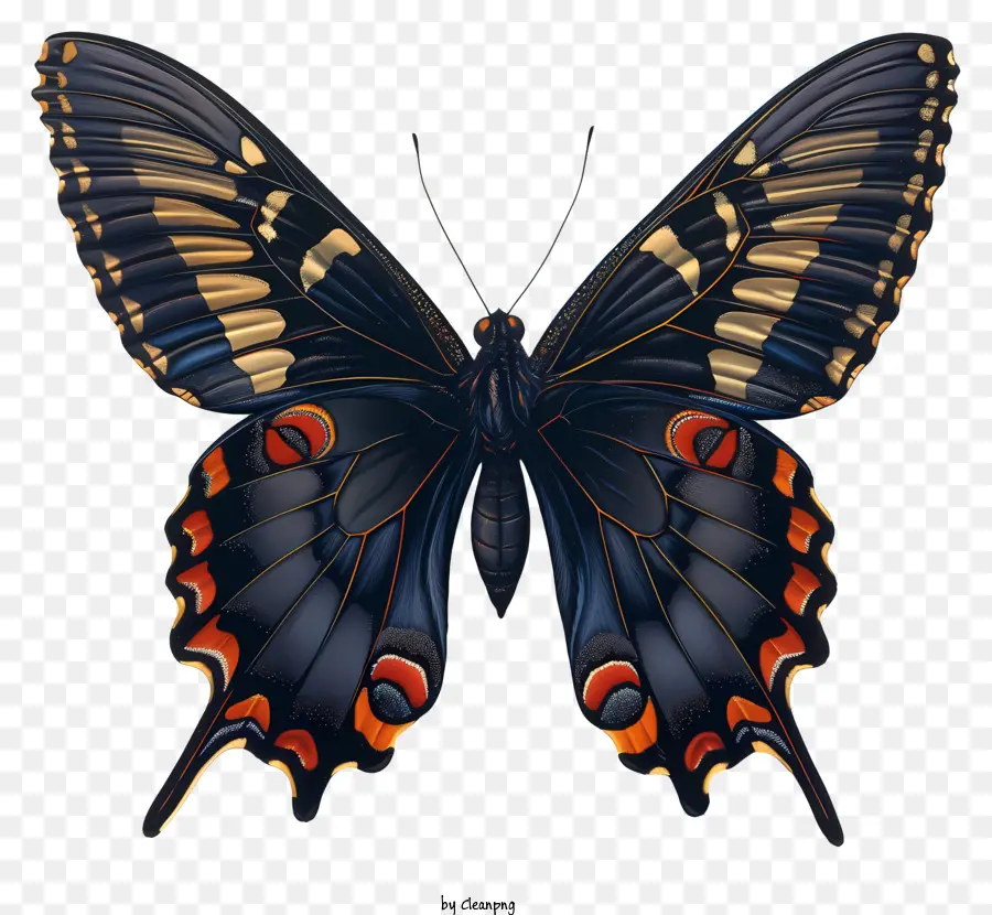 Aprenda Sobre El Día De Las Mariposas，Mariposa Negra PNG