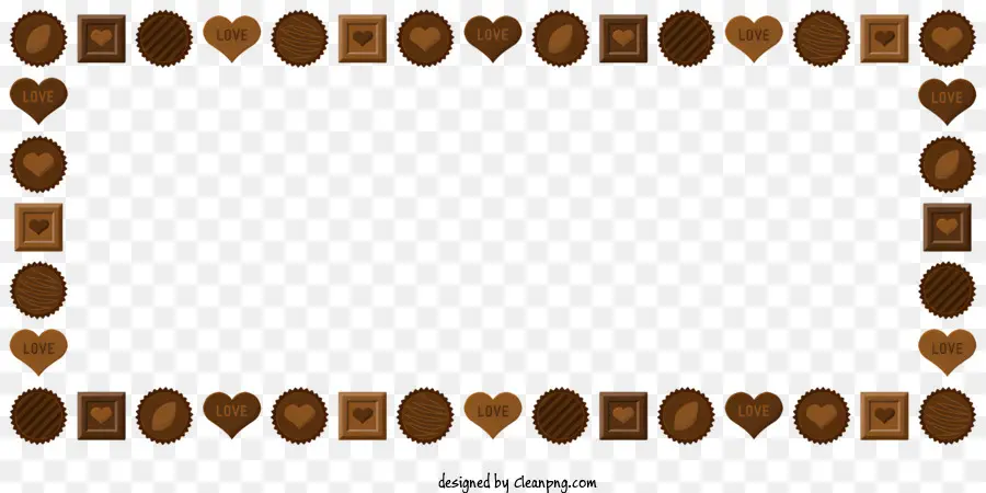 Chocolate Marco，Corazones De Chocolate PNG