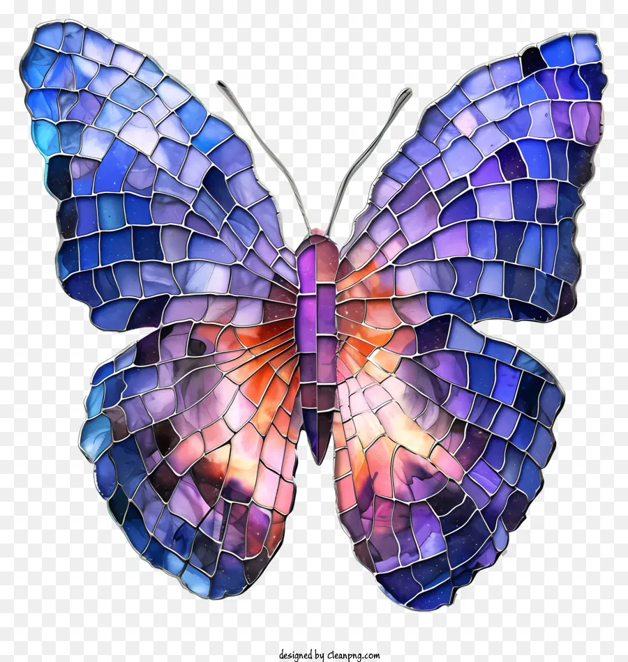 Aprenda Sobre El Día De Las Mariposas，Mosaico De Mariposa PNG
