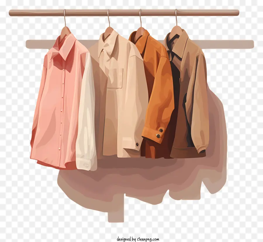 Camisas Colgadas En Estante，Colgar La Ropa PNG