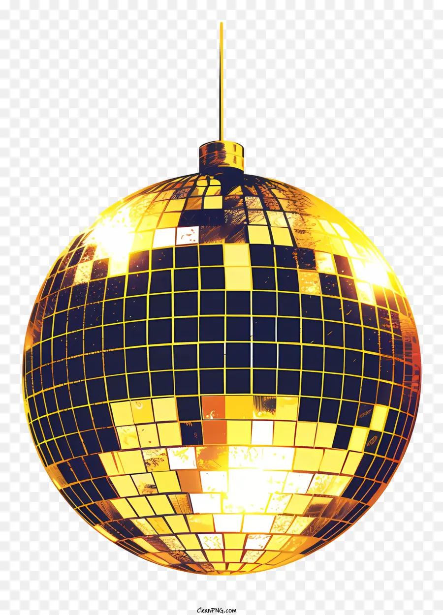 La Bola De Discoteca，Bola De Discoteca Dorada PNG