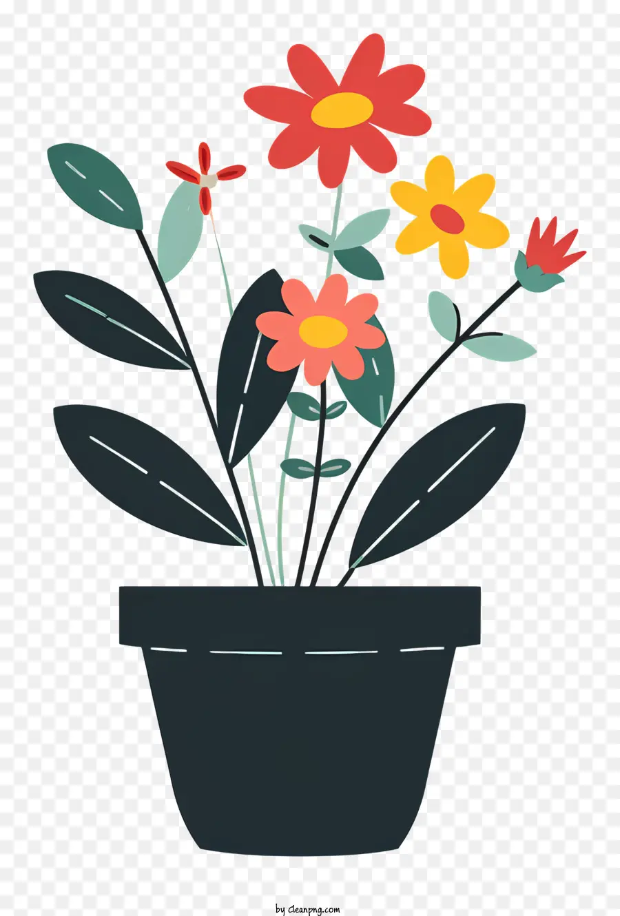 Moderna De La Maceta，Maceta De Flores PNG