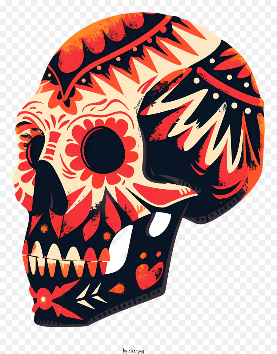 Calavera De Muerte，Cráneo PNG