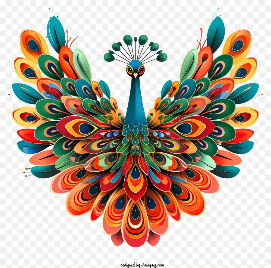 Pavo Real，Pavo Real Colorido PNG