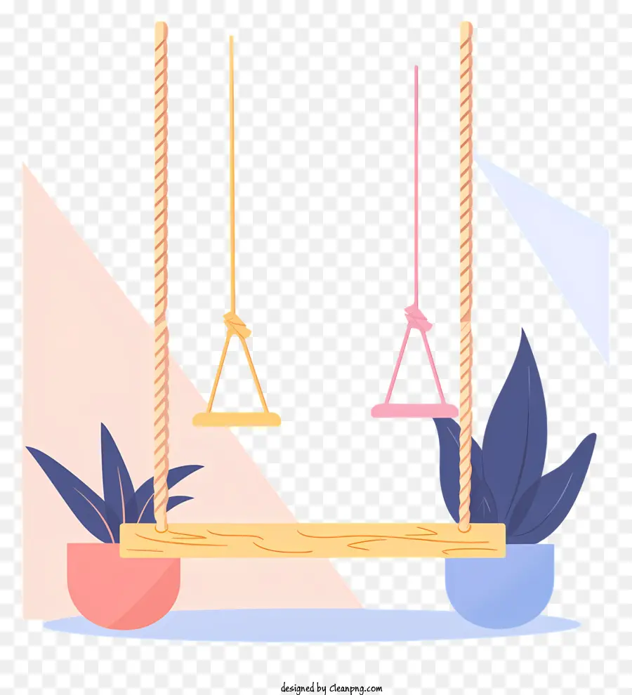 Swing，Wooden Frame PNG