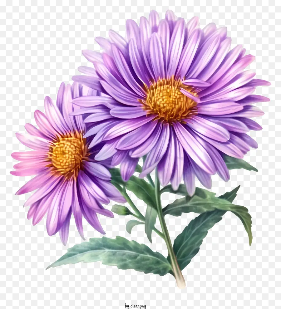 Aster Flor，Asteres Morados PNG