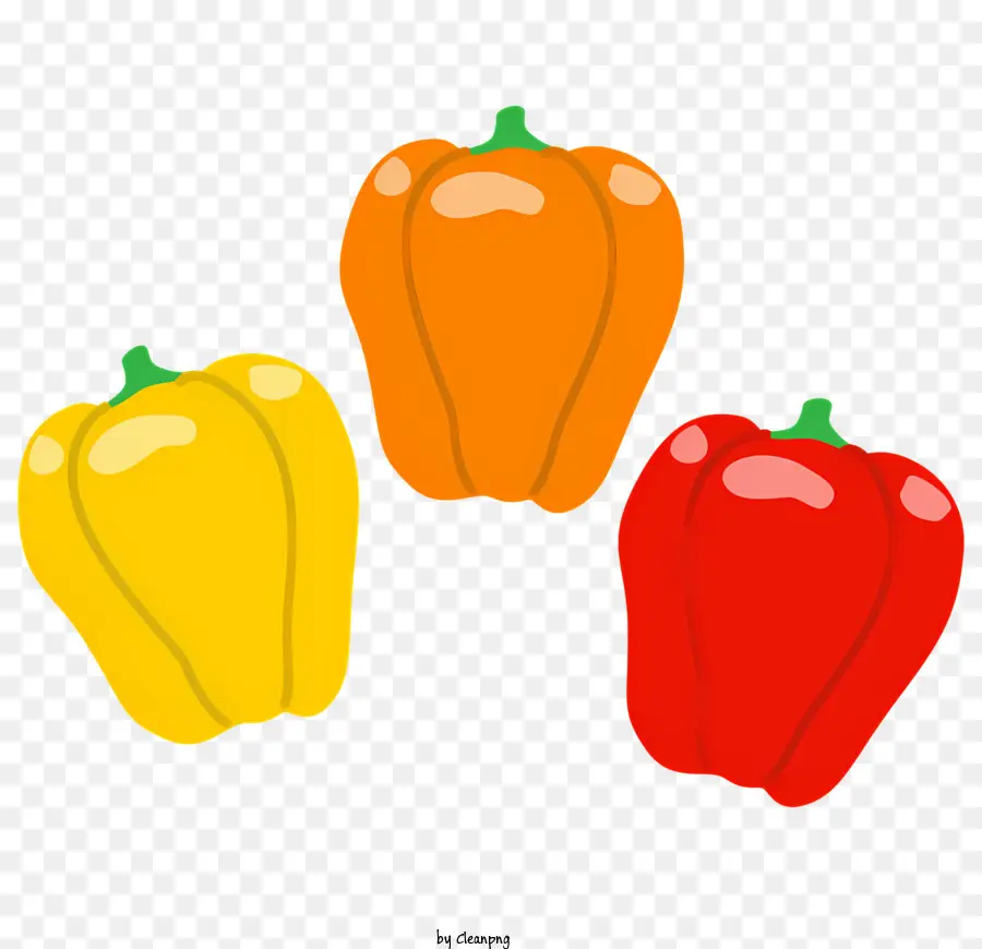 La Comida Elementos，Pimientos De Colores PNG