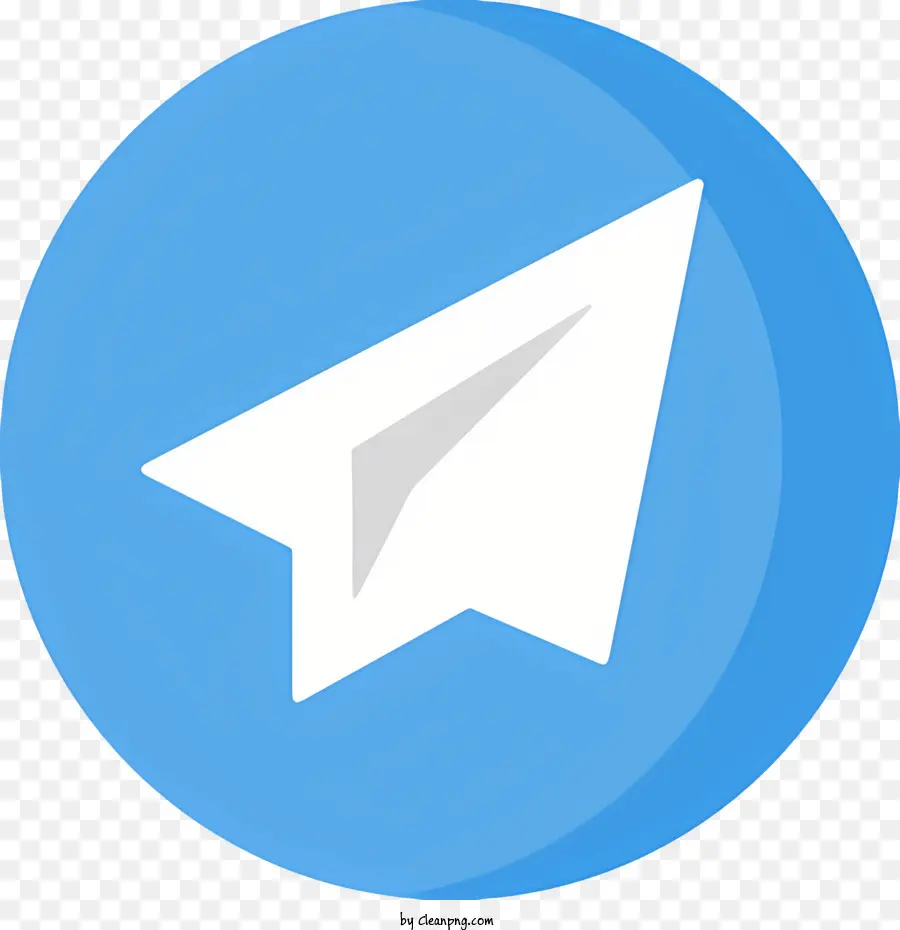 Telegrama Logotipo，Círculo Azul PNG