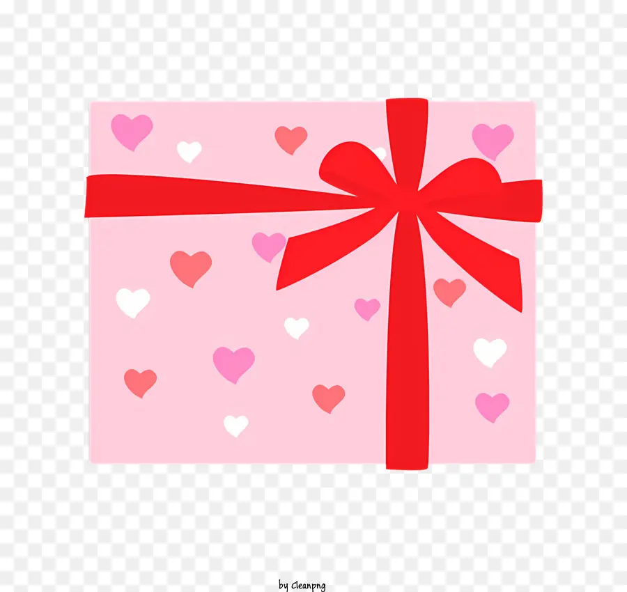 Corazón Presente，Caja De Regalo Rosa PNG