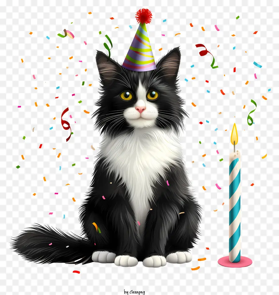 Cumpleaños De La Mascota，Gato PNG