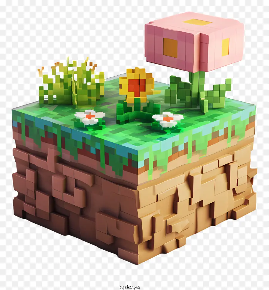 Minecraft，Isla 3d PNG