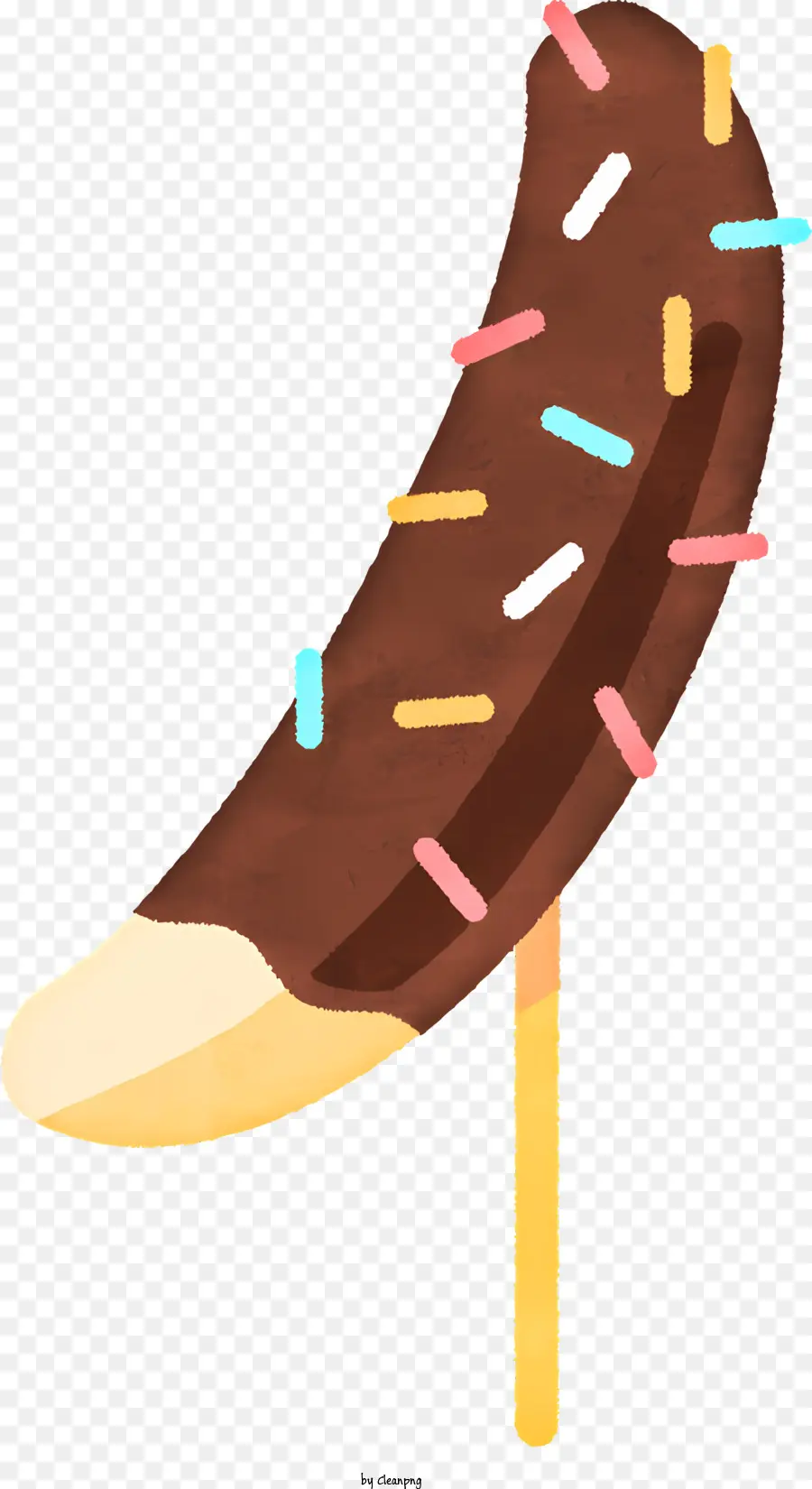 La Comida Elementos，Paleta Cubierta De Chocolate PNG