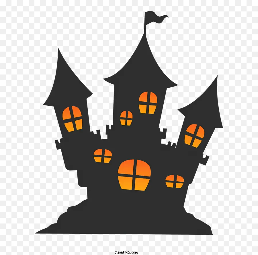 Halloween Castillo，Castillo Gótico PNG