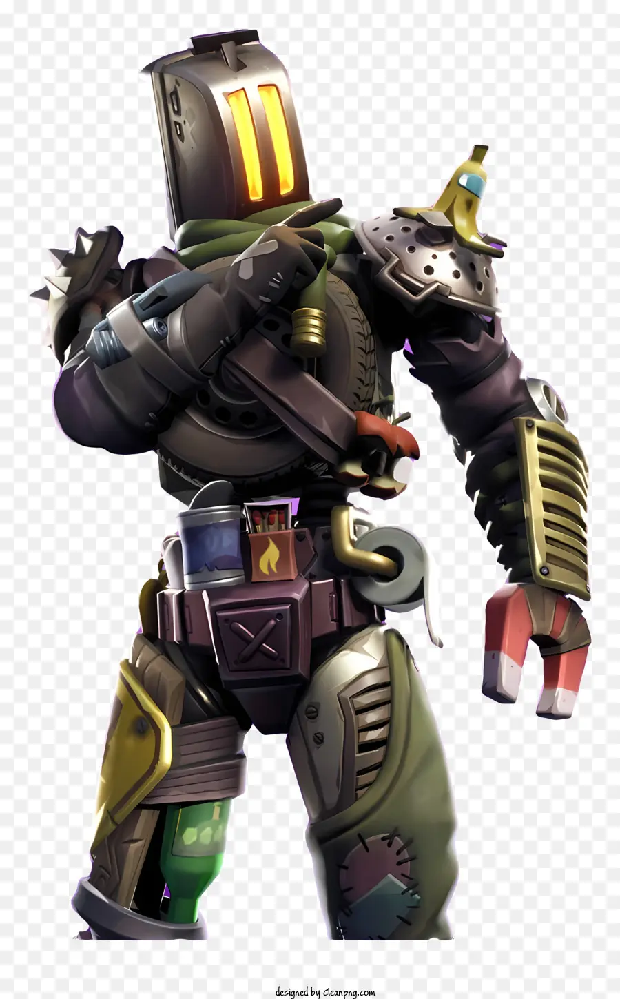 Fortnite，Robot En Armadura PNG