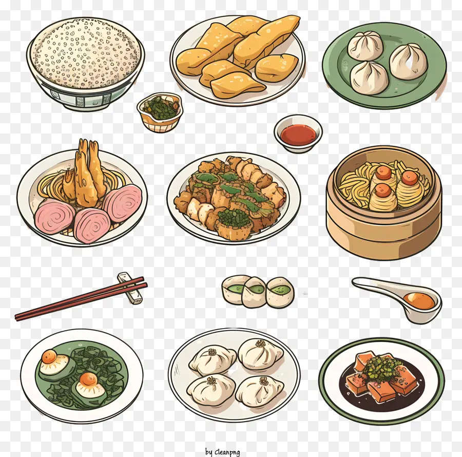 La Comida China，La Cocina China PNG