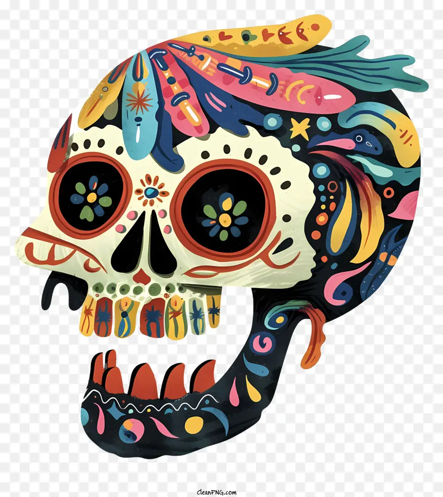 Calavera De Muerte，Cráneo PNG