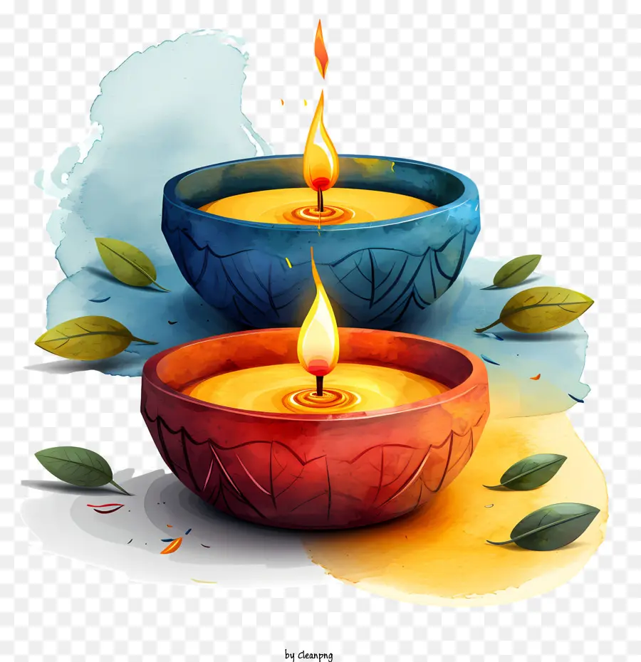 Lámpara De Diwali，Velas PNG