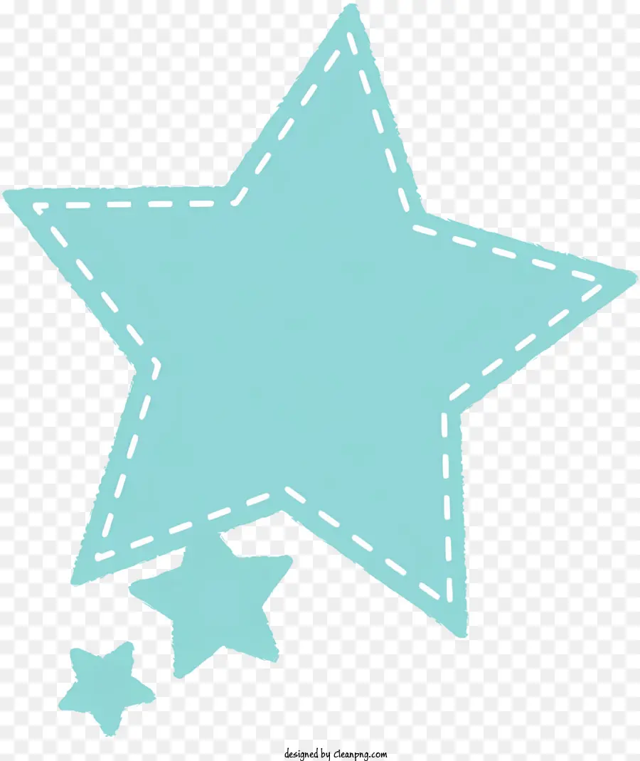 Texto De La Burbuja，Blue Star PNG