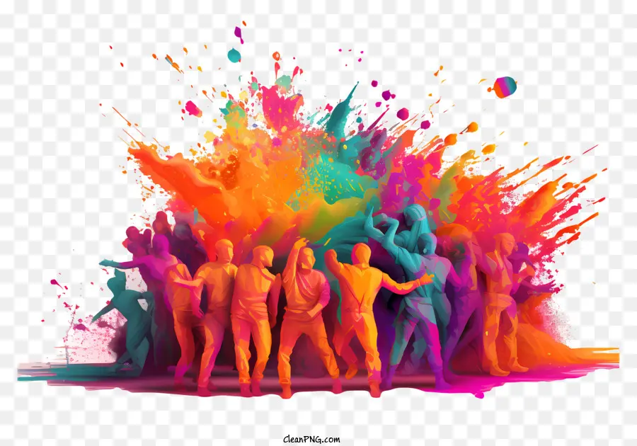 Holi，Grupo Colorido PNG