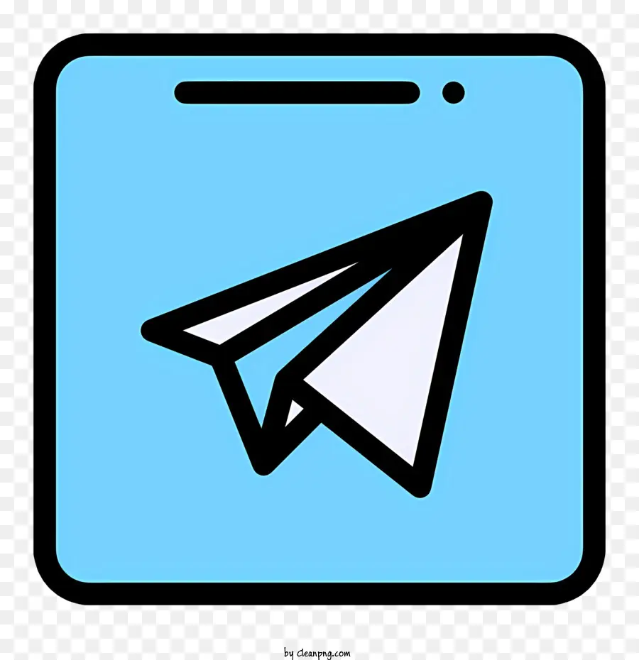 Telegrama Logotipo，Paper Airplane PNG