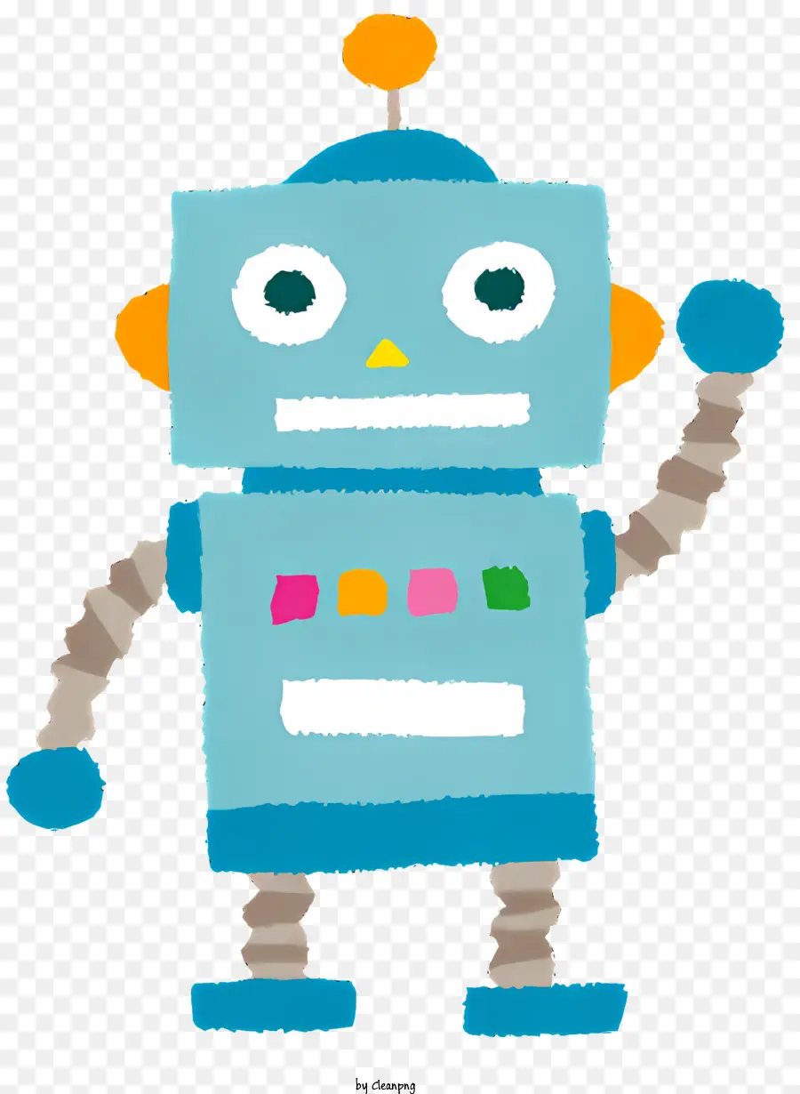 Juguetes Elementos，Robot De Dibujos Animados PNG