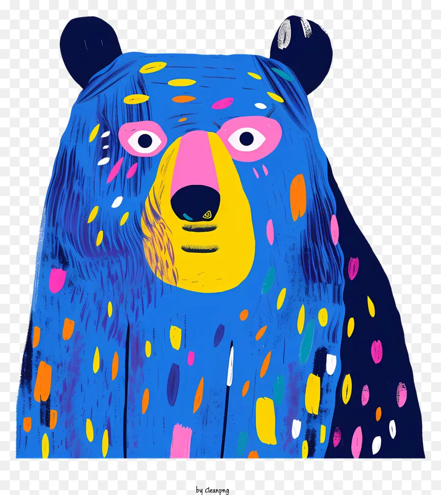 Oso Azul，Oso Colorido PNG