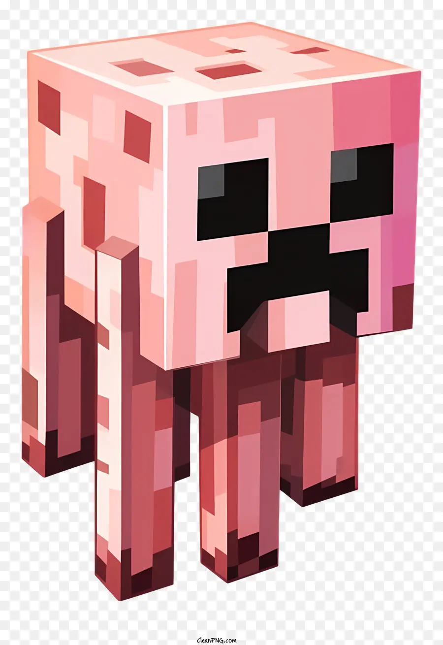 Minecraft，Bloque De Minecraft Rosa PNG