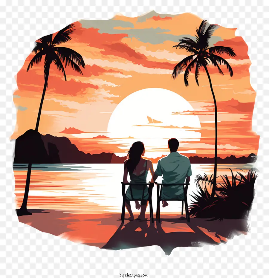 Atardecer Romántico，Atardecer PNG