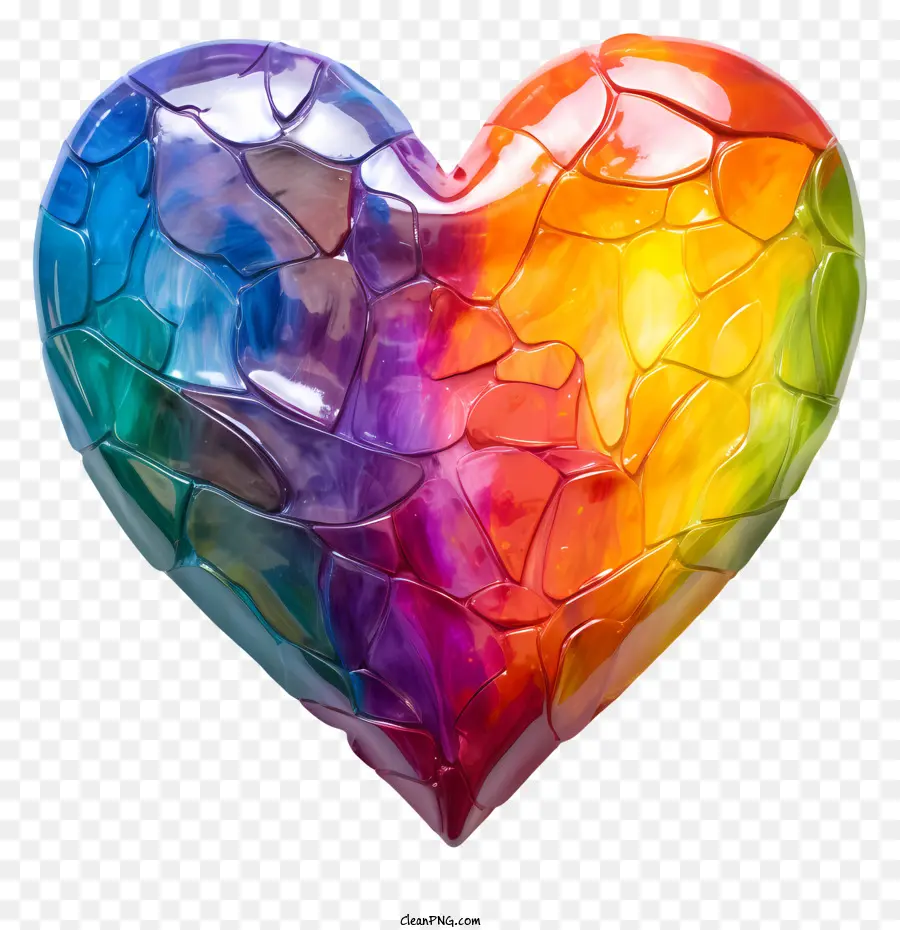 Valentín Lgbt，Corazón De Vidrio Destrozado PNG